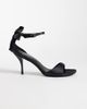 Glamorous Glamorous heeled sandals with bow back detail in black - 1