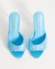 Glamorous Glamorous heeled sandals with sequins in blue - 2