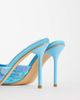 Glamorous Glamorous heeled sandals with sequins in blue - 3