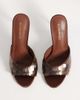 Glamorous Glamorous heeled sandals with sequins in brown - 2