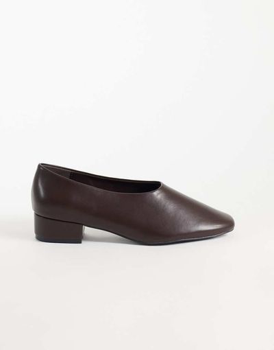 Glamorous Glamorous heeled slipper shoes in brown