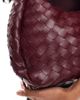 Glamorous Glamorous large woven shoulder tote bag in deep burgundy-Red - 3