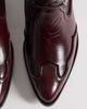 Glamorous Glamorous low ankle cowboy boots in burgundy-Red - 3