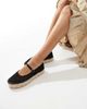 Glamorous Glamorous mary jane espadrilles in black mesh - 1