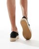 Glamorous Glamorous mary jane espadrilles in black mesh - 3
