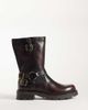 Glamorous Glamorous mid-ankle height moto boots in brown - 1