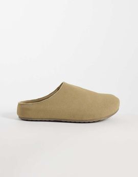 Glamorous Glamorous mule clogs in taupe suedette-Neutral