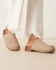 Glamorous Glamorous mule clogs with studs in taupe-Neutral - 1