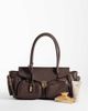 Glamorous Glamorous multi pocket shoulder bag with padlock in brown - 2
