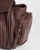 Glamorous Glamorous multi pocket shoulder bag with padlock in brown - 3