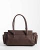 Glamorous Glamorous multi pocket shoulder bag with padlock in brown - 4
