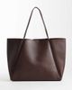 Glamorous Glamorous oversized faux leather tote bag in dark brown - 1