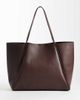 Glamorous Glamorous oversized faux leather tote bag in dark brown - 4