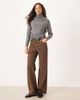 Glamorous Glamorous roll neck knit sweater in charcoal gray - 3