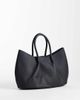 Glamorous Glamorous ruched top handle tote bag in black - 4