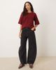 Glamorous Glamorous short sleeve knit top in red - 4