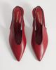 Glamorous Glamorous slingback kitten heel shoes in burgundy-Red - 2