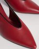 Glamorous Glamorous slingback kitten heel shoes in burgundy-Red - 3