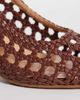 Glamorous Glamorous slingback woven heeled shoes in chocolate-Brown - 4