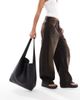 Glamorous Glamorous slouch shoulder tote bag in black - 3