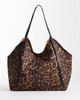 Glamorous Glamorous slouchy leopard print tote bag in brown - 1