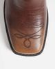 Glamorous Glamorous square toe cowboy knee boots in brown - 3