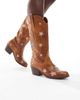 Glamorous Glamorous star western boots in tan-Brown - 1