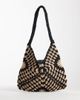 Glamorous Glamorous straw raffia tote bag in monochrome-Multi - 1