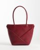 Glamorous Glamorous textured shoulder bag in dark cherry - 1