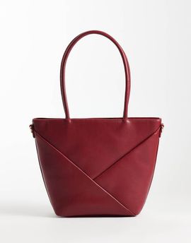 Glamorous Glamorous textured shoulder bag in dark cherry