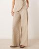 Glamorous Glamorous thick waistband pull on pants in white and blue stripes - part of a set-Multi - 2