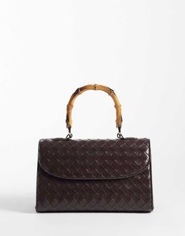 Glamorous Glamorous top handle bag in woven brown