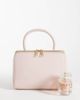 Glamorous Glamorous top handle box bag in baby pink - 2