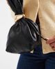 Glamorous Glamorous top handle bucket bag with hardware detail in black - 3