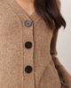Glamorous Glamorous v neck button up cardigan in brown - 3