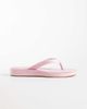Glamorous Glamorous velvet flip flops in pink - 2