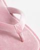 Glamorous Glamorous velvet flip flops in pink - 3