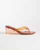Glamorous Glamorous wedge sandals in brown jelly - 1