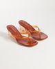 Glamorous Glamorous wedge sandals in brown jelly - 2