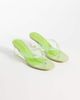 Glamorous Glamorous wedge sandals in green jelly - 1