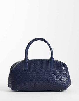 Glamorous Glamorous woven bowler bag in dark navy-Green