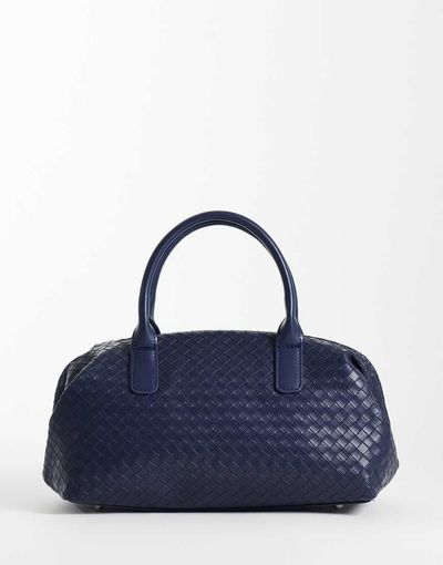 Glamorous Glamorous woven bowler bag in dark navy-Green
