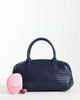 Glamorous Glamorous woven bowler bag in dark navy-Green - 2