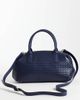 Glamorous Glamorous woven bowler bag in dark navy-Green - 4