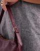 Glamorous Glamorous woven slouchy shoulder bag in wine burgundy-Red - 3
