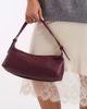 Glamorous Glamorous woven slouchy shoulder bag in wine burgundy-Red - 4