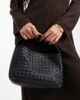 Glamorous Glamorous woven top handle bag in black - 1