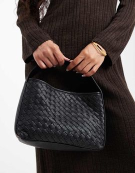 Glamorous Glamorous woven top handle bag in black