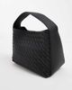 Glamorous Glamorous woven top handle bag in black - 3