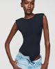 Glamorous Structured Shoulder Low Back Bodysuit - 1